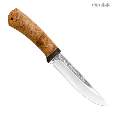 Универсальный нож Лиса, сталь 95х18, рукоять карельская береза в интернет-магазине art-steel.ru Универсальный нож Лиса, сталь 95х18, рукоять карельская береза в интернет-магазине art-steel.ru, фото