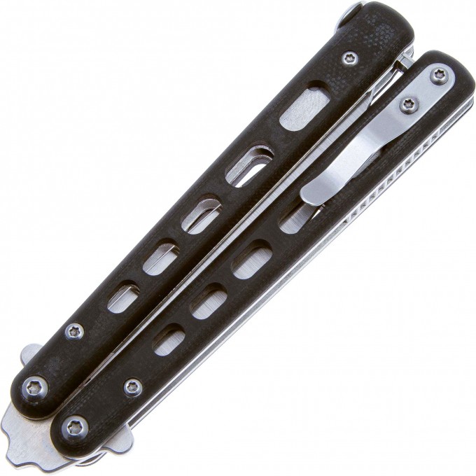 Складной нож Balisong сталь Sandvik 440C, рукоять G10 в интернет-магазине art-steel.ru, фото