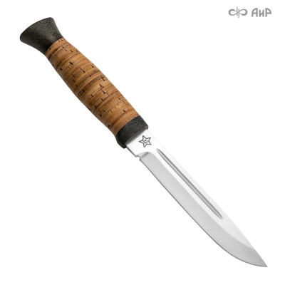 Универсальный нож Финка-3, сталь 100х13м, рукоять береста в интернет-магазине art-steel.ru, фото