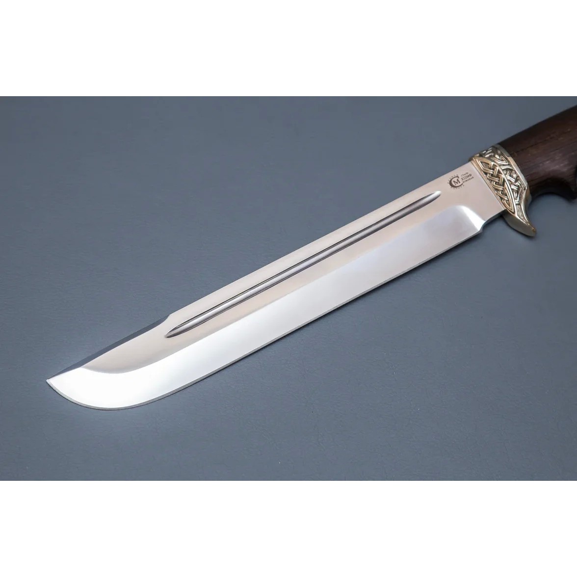 Нож Цезарь из стали Х12МФ, рукоять венге, литьё мельхиор в интернет-магазине art-steel.ru, фото