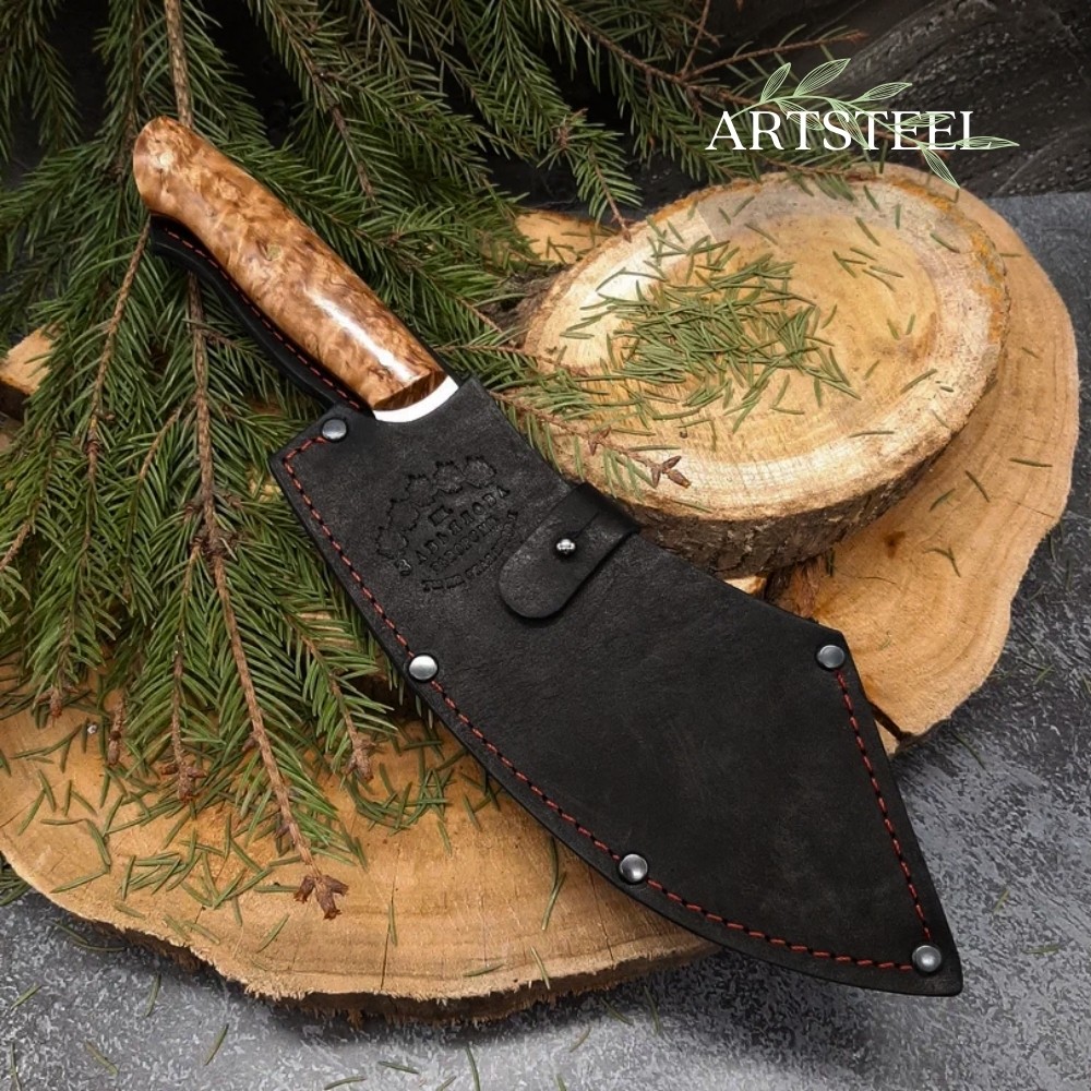 Нож Биг Фуд из стали К340, рукоять дерево в интернет-магазине art-steel.ru, фото