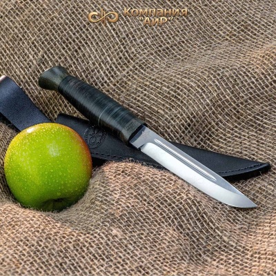 Универсальный нож Финка-3, сталь 95х18, рукоять кожа в интернет-магазине art-steel.ru, фото