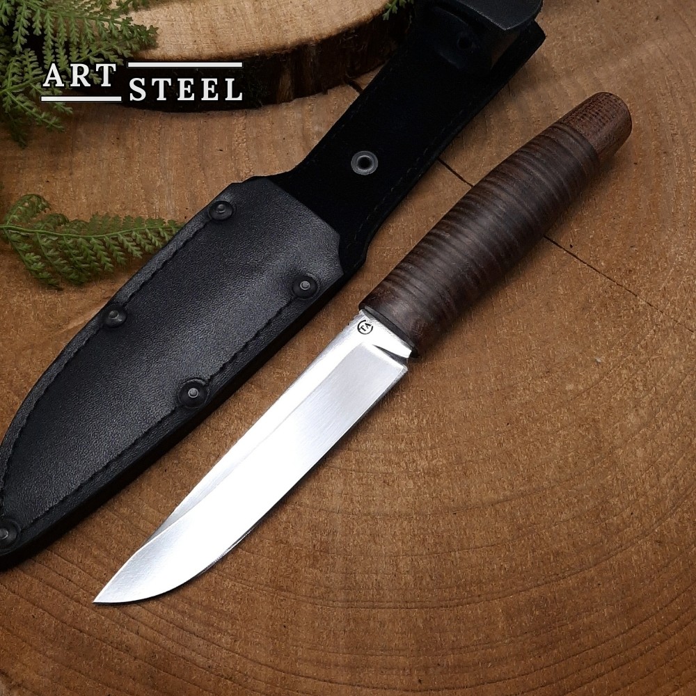 Нож Гюрза-3 из стали 95Х18, рукоять кожа в интернет-магазине art-steel.ru, фото