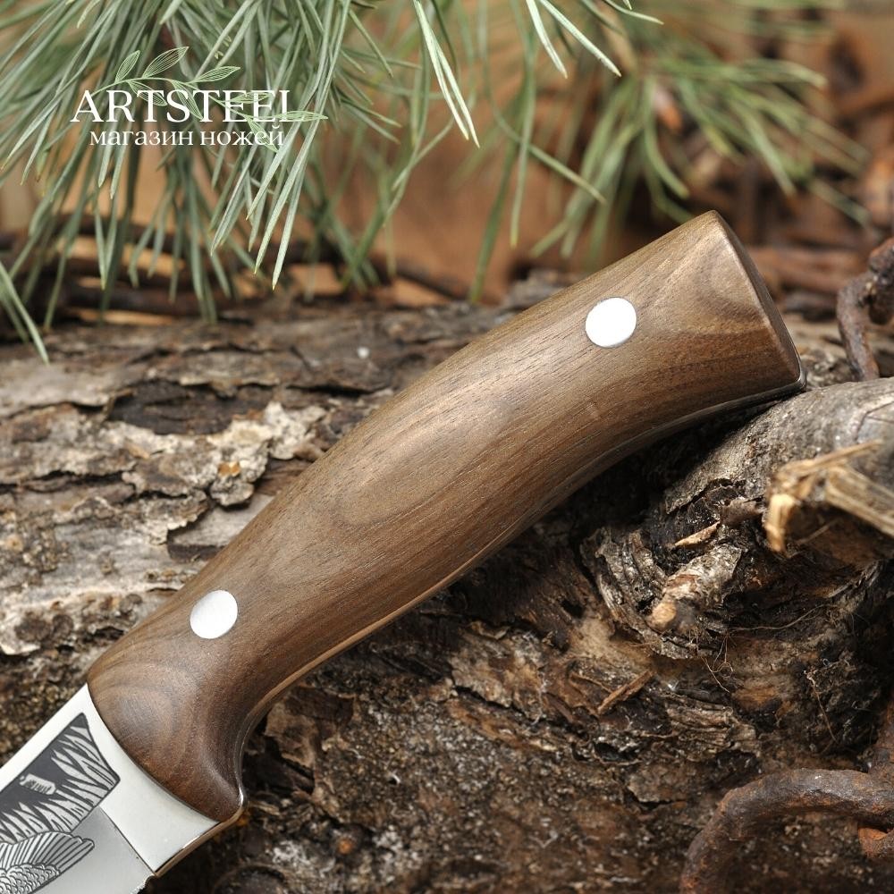 Нож Бекас-2 AUS-8 художественно оформленный в интернет-магазине art-steel.ru, фото