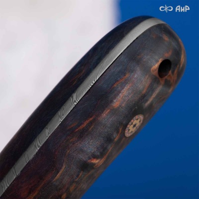 Универсальный нож Лиса ЦМ, сталь ZDI 1016, рукоять стабилизированная карельская береза в интернет-магазине art-steel.ru Универсальный нож Лиса ЦМ, сталь ZDI 1016, рукоять стабилизированная карельская береза в интернет-магазине art-steel.ru, фото