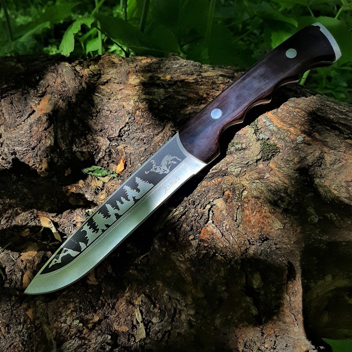 Охотничий нож Алтай, сталь 65Х13, рукоять дерево в интернет-магазине art-steel.ru, фото