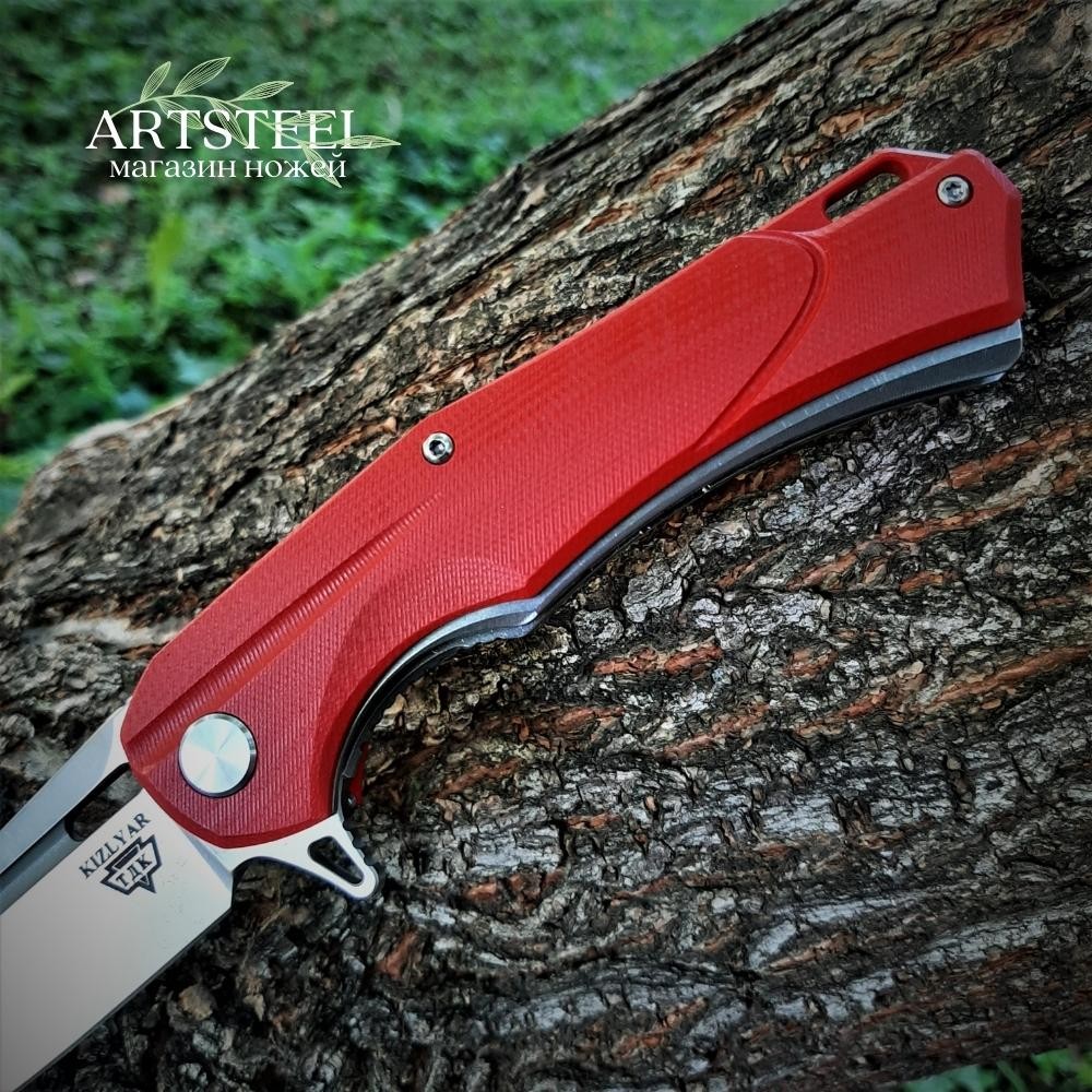 Складной нож LLKB336 Red А-01, сталь D2, рукоять G10 в интернет-магазине art-steel.ru Складной нож LLKB336 Red А-01, сталь D2, рукоять G10 в интернет-магазине art-steel.ru, фото