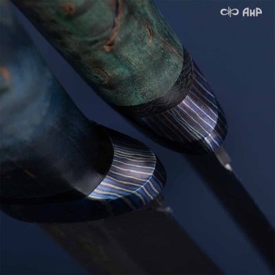 Универсальный нож Лиса, сталь Elmax, ZlaTi, рукоять стабилизированная карельская береза в интернет-магазине art-steel.ru Универсальный нож Лиса, сталь Elmax, ZlaTi, рукоять стабилизированная карельская береза в интернет-магазине art-steel.ru, фото