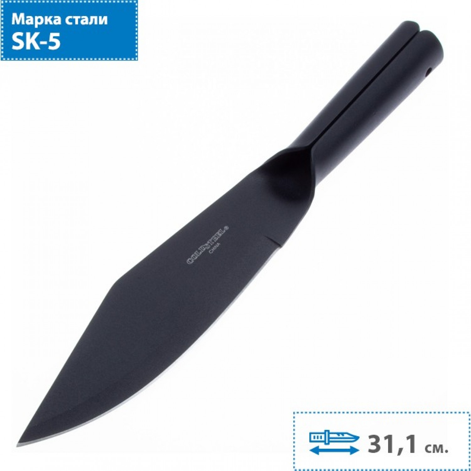 Нож с фиксированным клинком Bushman, сталь SK-5, рукоять углеродистая сталь в интернет-магазине art-steel.ru, фото