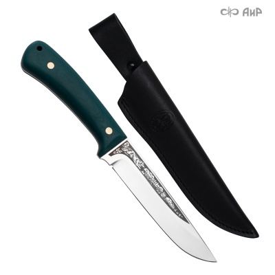 Универсальный нож Лиса ЦМ, сталь 95х18, рукоять микарта в интернет-магазине art-steel.ru, фото