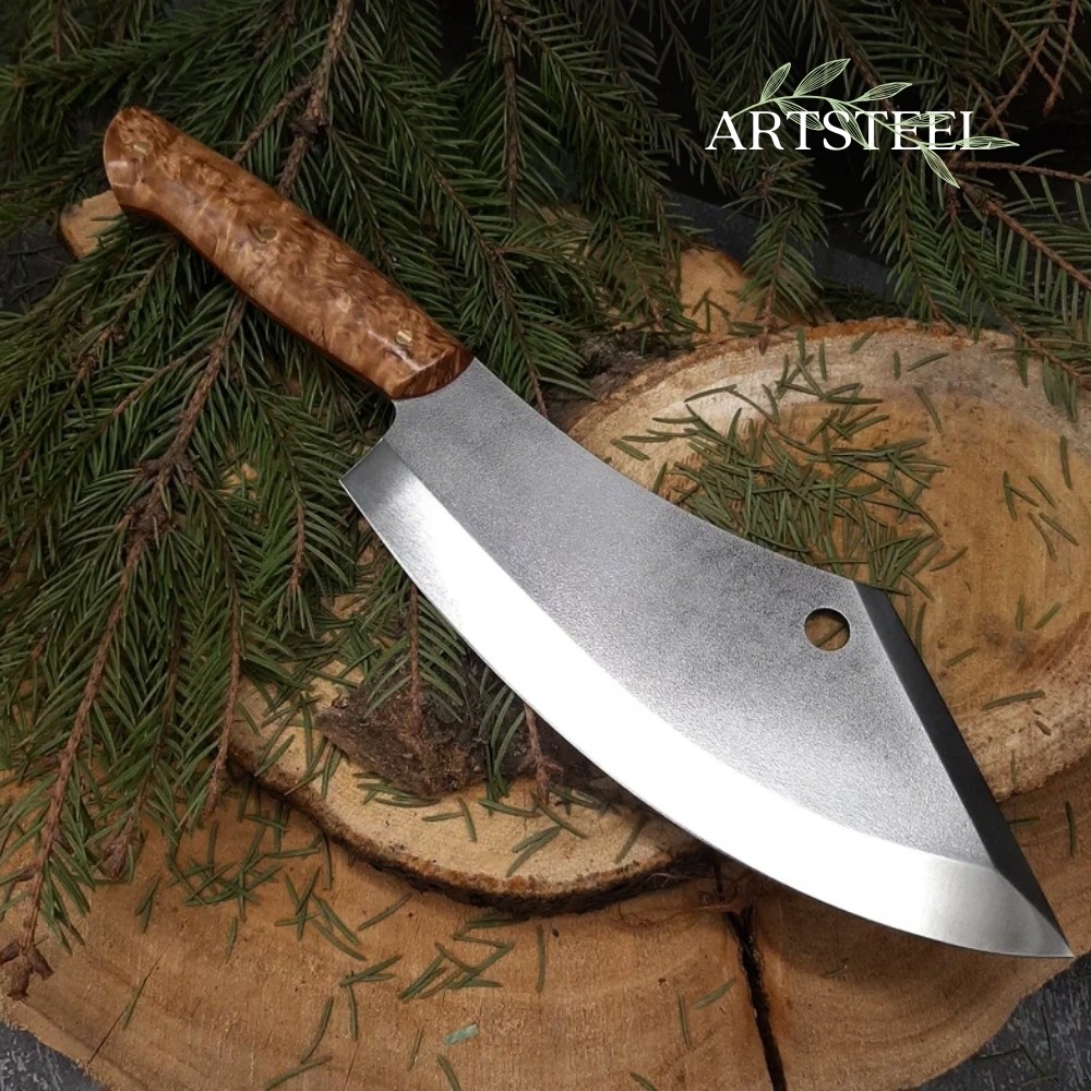 Нож Биг Фуд из стали К340, рукоять дерево в интернет-магазине art-steel.ru, фото