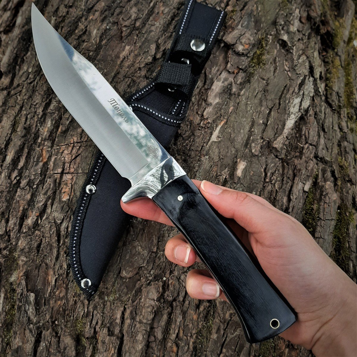 Туристический нож Тополь, сталь 40Х13, рукоять бакелит, металл в интернет-магазине art-steel.ru, фото