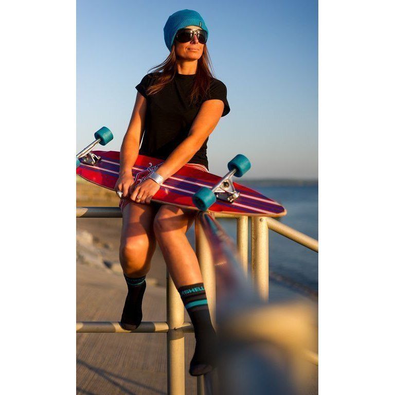 Водонепроницаемые носки DexShell Ultra Dri Sports Socks S (36-38) с голубой полосой в интернет-магазине art-steel.ru, фото