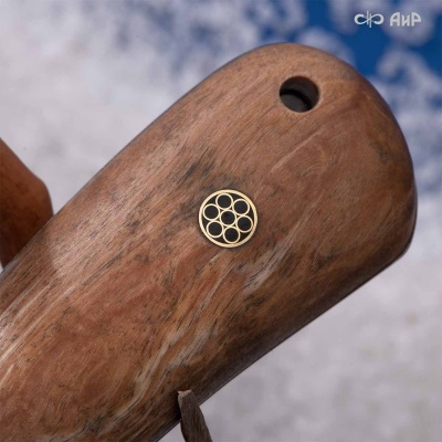 Универсальный нож Лиса ЦМ, сталь ZDI 1016, рукоять стабилизированная карельская береза в интернет-магазине art-steel.ru, фото