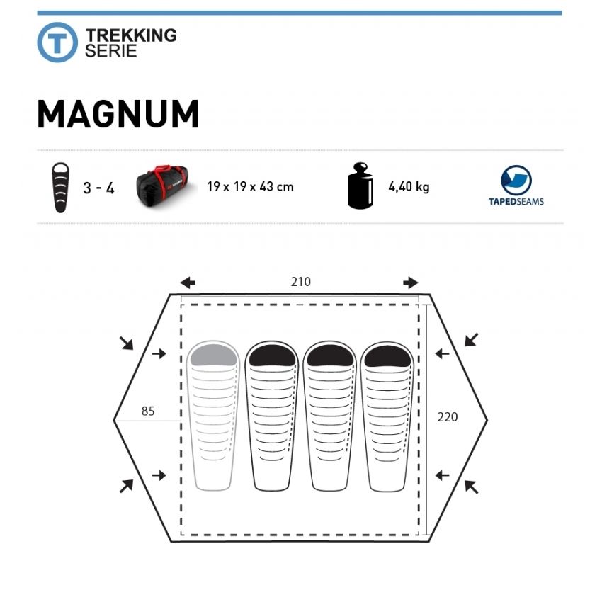 Палатка Trimm Trekking MAGNUM, песочный 3+1 в интернет-магазине art-steel.ru Палатка Trimm Trekking MAGNUM, песочный 3+1 в интернет-магазине art-steel.ru, фото