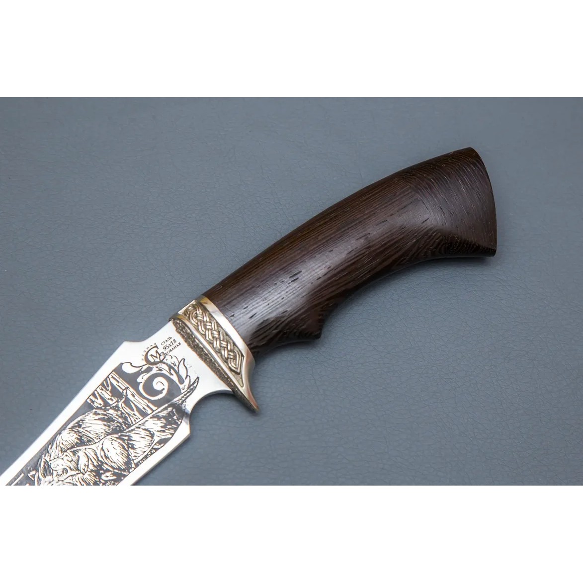 Нож Корсар из стали 95х18, рукоять венге, литьё мельхиор в интернет-магазине art-steel.ru, фото