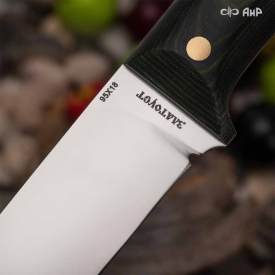 Универсальный нож Лиса ЦМ, сталь 95х18, рукоять микарта в интернет-магазине art-steel.ru Универсальный нож Лиса ЦМ, сталь 95х18, рукоять микарта в интернет-магазине art-steel.ru, фото