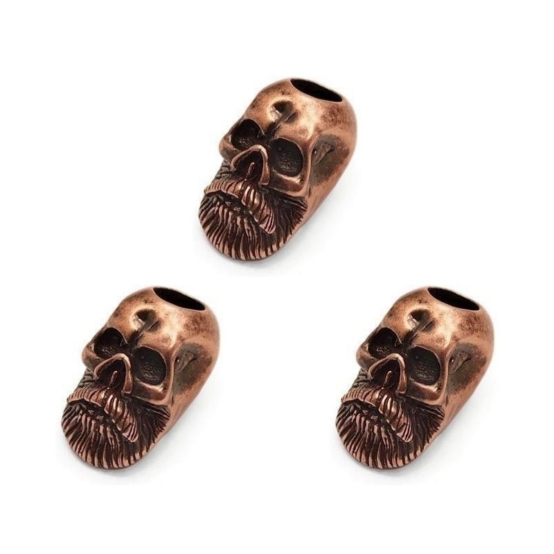 Бусина для темляка "Бородатый череп" (набор 3 шт.) в интернет-магазине art-steel.ru Бусина для темляка "Бородатый череп" (набор 3 шт.) в интернет-магазине art-steel.ru, фото