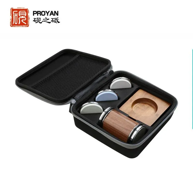 Универсальный набор для заточки Proyan из акации, 360/600/1000/3000/6000 грит, сталь алмаз, керамика, корунд в интернет-магазине art-steel.ru, фото