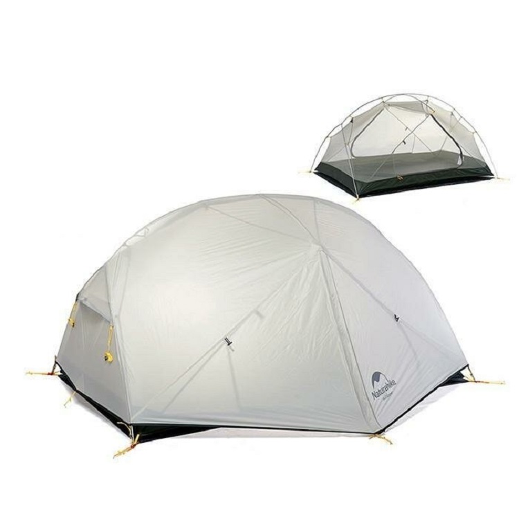 Палатка Naturehike Mongar NH17T007-M 20D двухместная сверхлегкая, серая в интернет-магазине art-steel.ru, фото