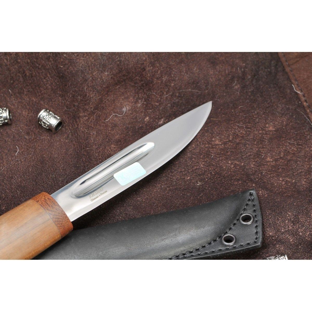 Туристический нож Якутский, сталь AUS8, рукоять дерево в интернет-магазине art-steel.ru, фото