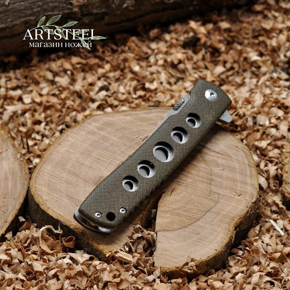 Складной нож Сириус, сталь 9Cr18MoV, рукоять ламинат в интернет-магазине art-steel.ru, фото