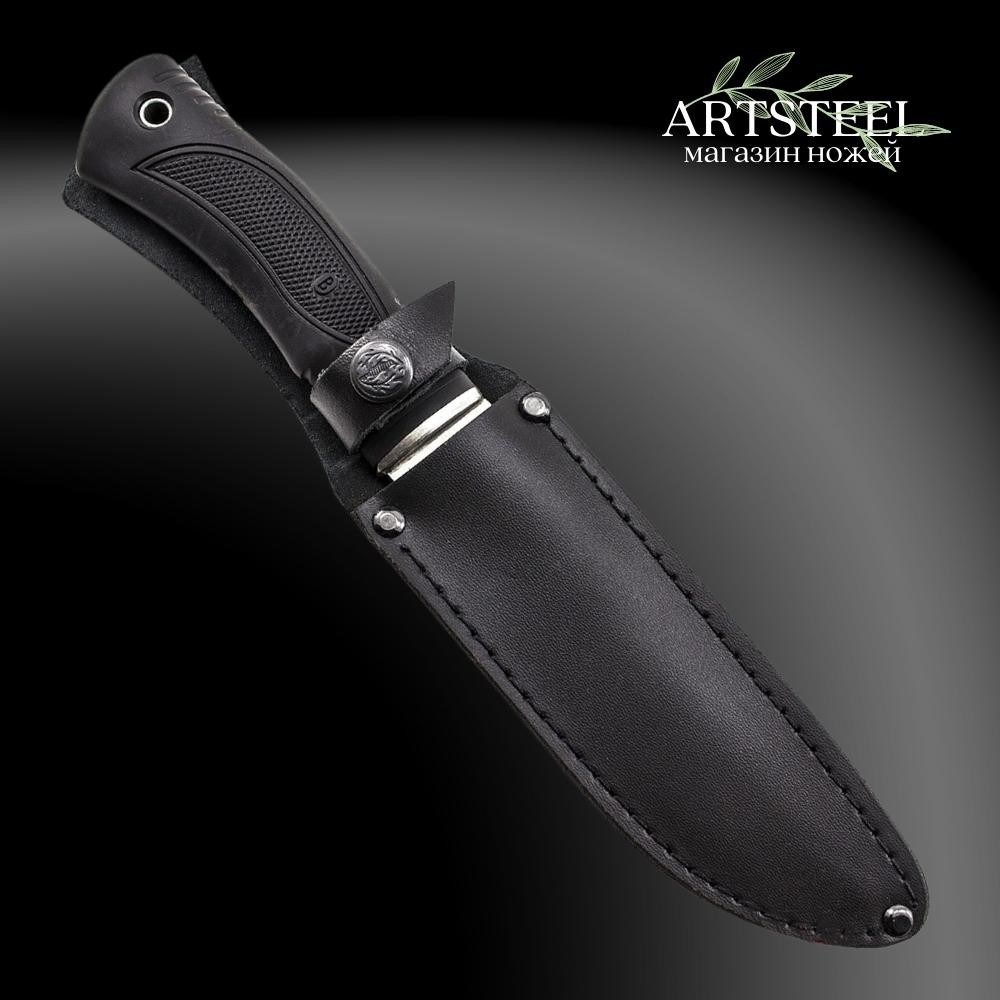 Нож Ворон 2, сталь AUS8, рукоять эластрон в интернет-магазине art-steel.ru, фото