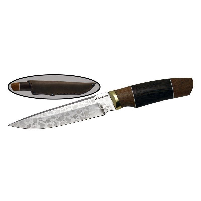 Туристический нож Гризли, сталь ХВ5Т, рукоять дерево, латунь в интернет-магазине art-steel.ru, фото