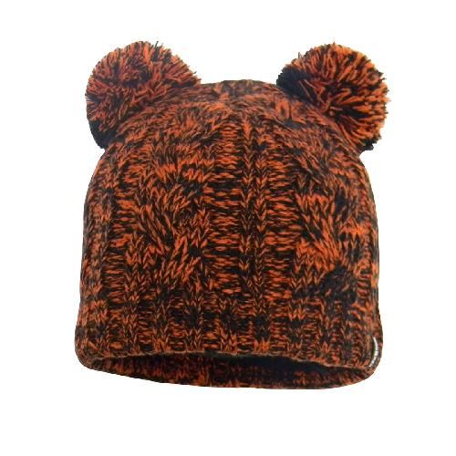 Детская водонепроницаемая шапка DexShell DH572 с помпонами оранжевая в интернет-магазине art-steel.ru, фото
