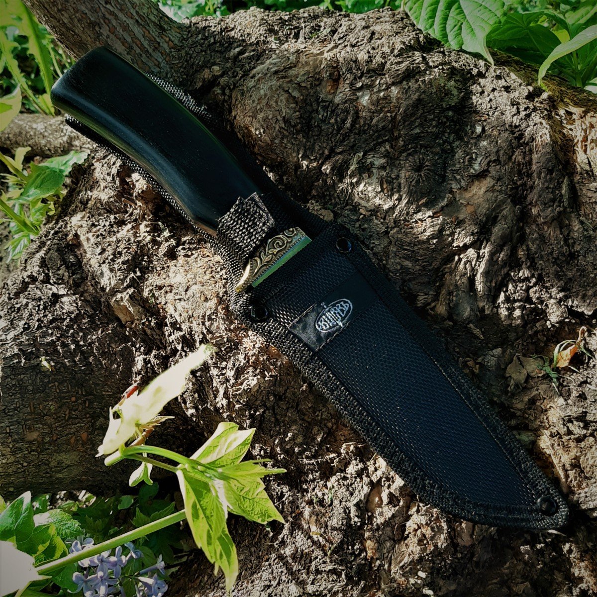 Туристический нож Велес, сталь 65Х13, рукоять дерево, латунь в интернет-магазине art-steel.ru, фото