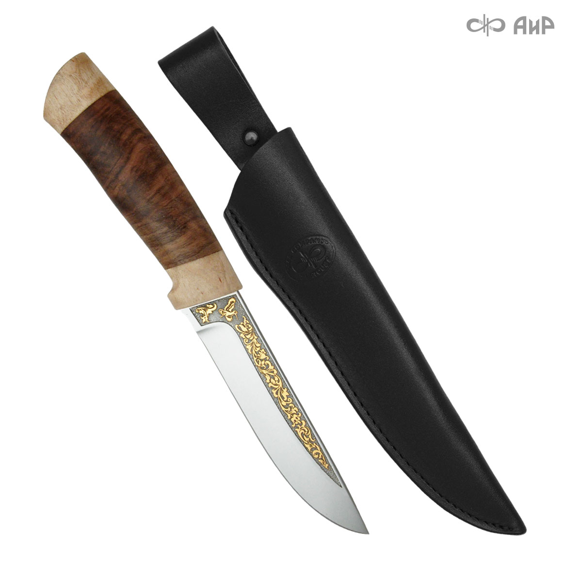 Универсальный подарочный нож Бекас, сталь ЭИ-107, рукоять кап в интернет-магазине art-steel.ru, фото