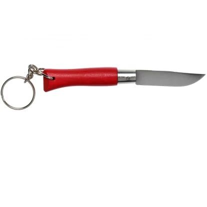 Нож-брелок Opinel №4, нержавеющая сталь, красный в интернет-магазине art-steel.ru, фото
