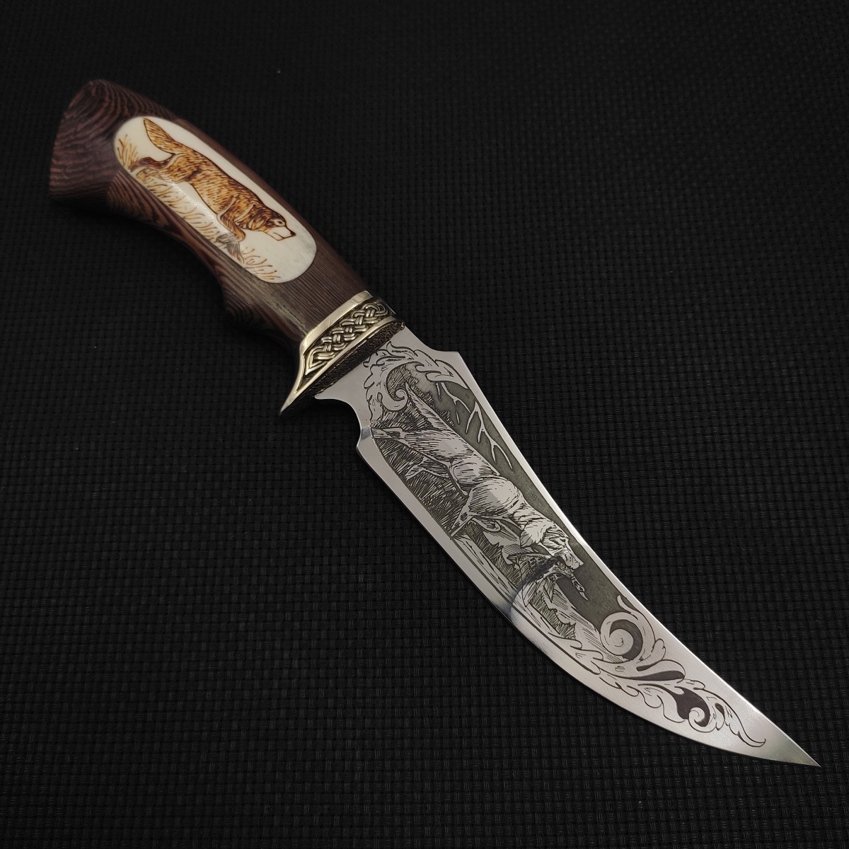 Нож Корсар из стали 95х18, рукоять венге, литьё мельхиор в интернет-магазине art-steel.ru, фото