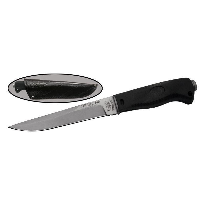 Туристический нож Ирбис-140 (финка), сталь AUS8, рукоять эластрон в интернет-магазине art-steel.ru, фото