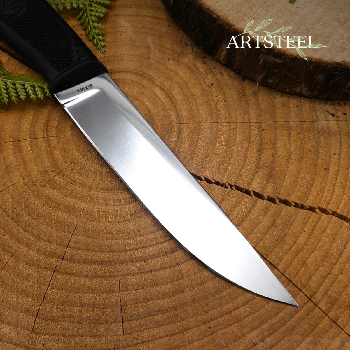 Нож Гарпун-2 из стали 95Х18, рукоять резина в интернет-магазине art-steel.ru, фото