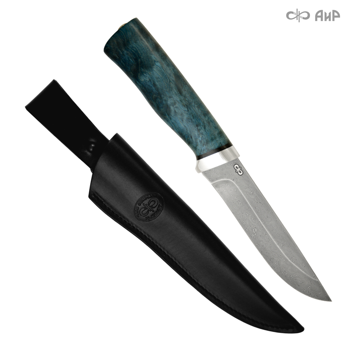 Универсальный нож Бекас, сталь ZDI 1016, рукоять стабилизированная карельская береза в интернет-магазине art-steel.ru, фото