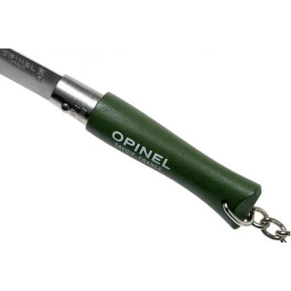 Нож-брелок Opinel №4, нержавеющая сталь, зеленый в интернет-магазине art-steel.ru, фото