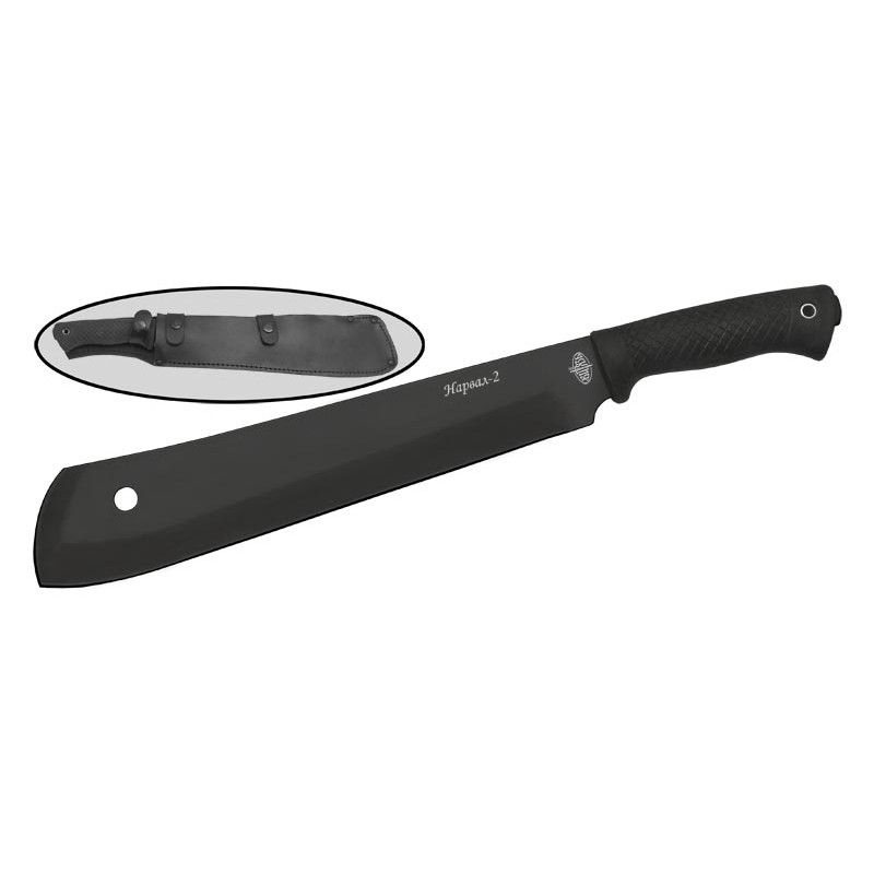 Нож-мачете B807-61K (Нарвал-2), сталь У8, рукоять резинопластик в интернет-магазине art-steel.ru, фото