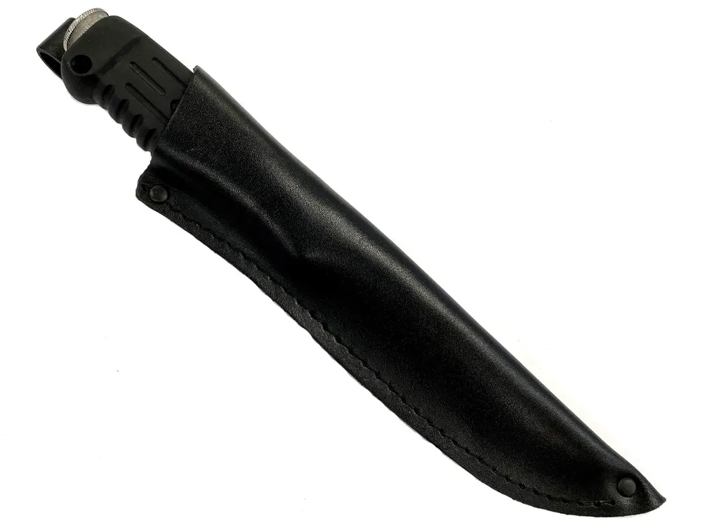 Универсальный нож Спецназ-3 с кожаным чехлом, сталь AUS8, рукоять эластрон в интернет-магазине art-steel.ru Универсальный нож Спецназ-3 с кожаным чехлом, сталь AUS8, рукоять эластрон в интернет-магазине art-steel.ru, фото