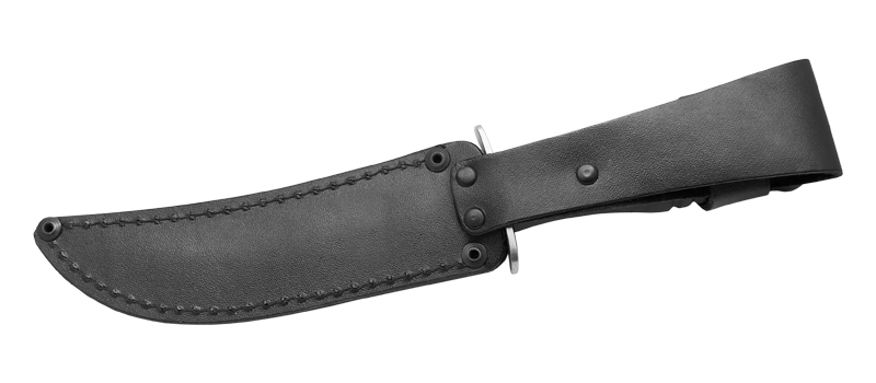 Универсальный нож Спецназ-4 с кожаным чехлом, сталь AUS8, рукоять эластрон в интернет-магазине art-steel.ru Универсальный нож Спецназ-4 с кожаным чехлом, сталь AUS8, рукоять эластрон в интернет-магазине art-steel.ru, фото