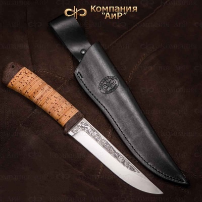 Универсальный нож Лиса, сталь 95х18, рукоять береста в интернет-магазине art-steel.ru Универсальный нож Лиса, сталь 95х18, рукоять береста в интернет-магазине art-steel.ru, фото