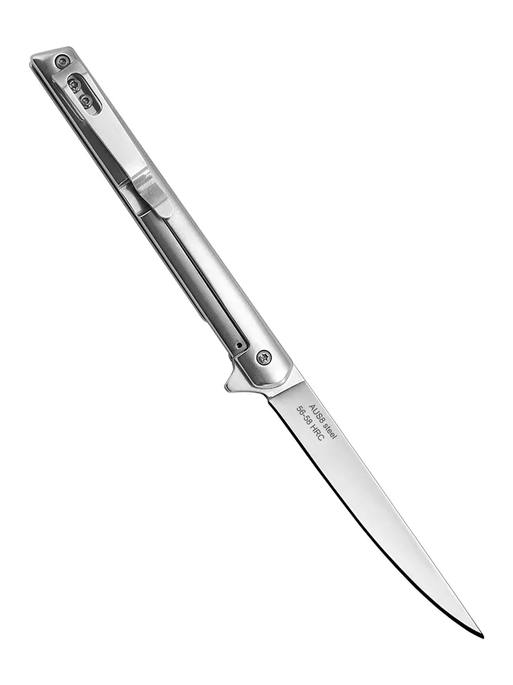 Универсальный складной нож STYLUS, сталь AUS8, рукоять сталь в интернет-магазине art-steel.ru Универсальный складной нож STYLUS, сталь AUS8, рукоять сталь в интернет-магазине art-steel.ru, фото