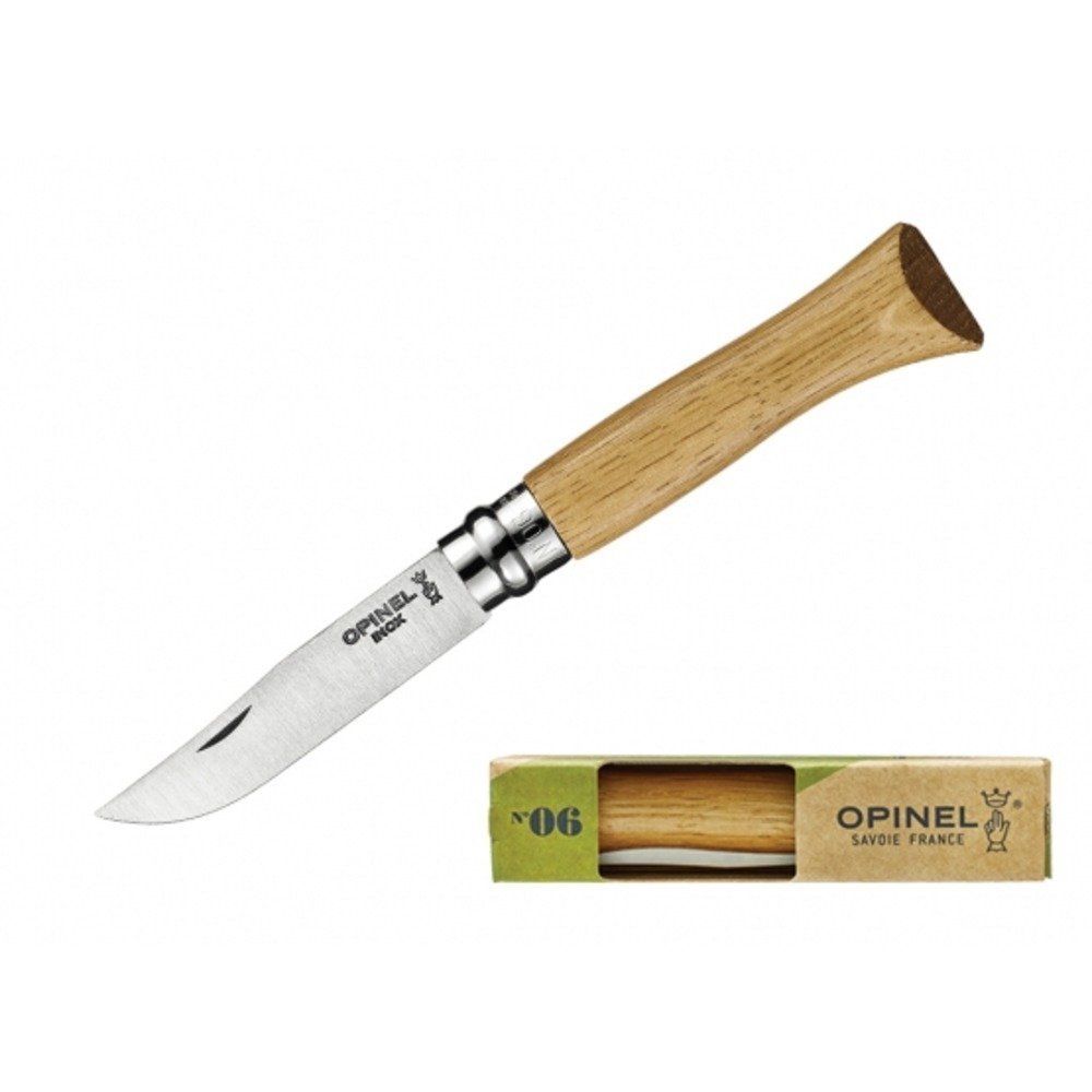 Нож Opinel №6, нержавеющая сталь, дубовая рукоять в картонной коробке в интернет-магазине art-steel.ru, фото