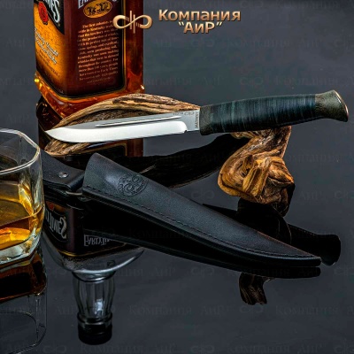 Универсальный нож Финка-3, сталь 95х18, рукоять кожа в интернет-магазине art-steel.ru, фото