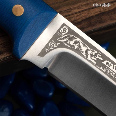 Универсальный нож Лиса ЦМ, сталь 95х18, рукоять микарта в интернет-магазине art-steel.ru Универсальный нож Лиса ЦМ, сталь 95х18, рукоять микарта в интернет-магазине art-steel.ru, фото