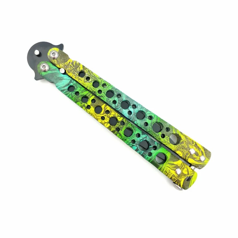 Нож бабочка тренировочный (тропик), сталь 420, рукоять металл в интернет-магазине art-steel.ru, фото