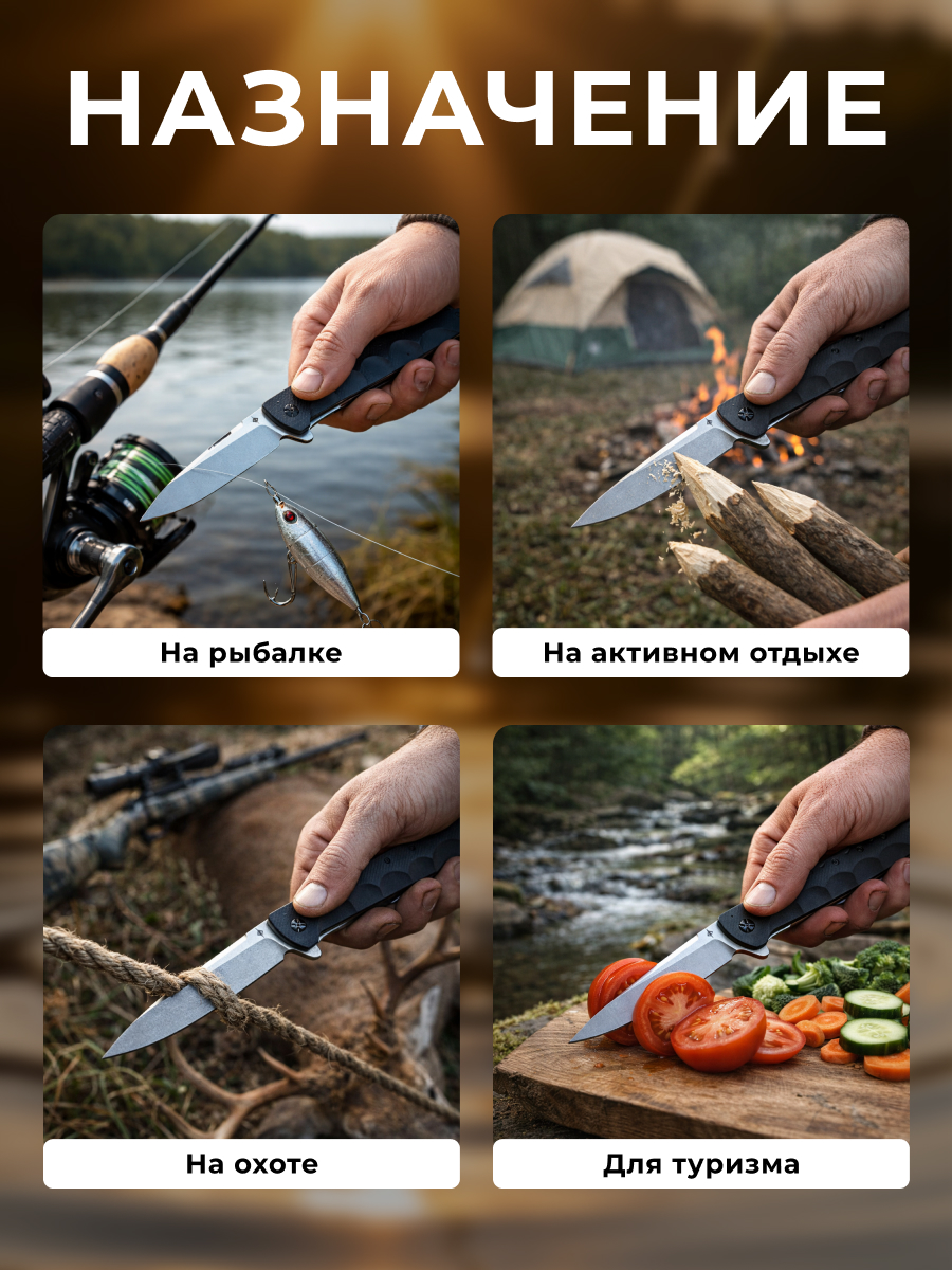 Складной нож DP117, сталь AUS8, рукоять G10 в интернет-магазине art-steel.ru, фото