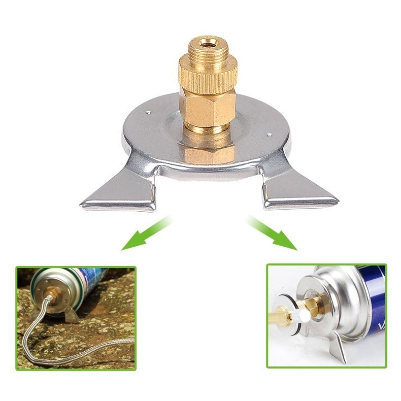 Переходник адаптер для горелки с  с резьбовым креплением и цангового штокового баллона в интернет-магазине art-steel.ru, фото
