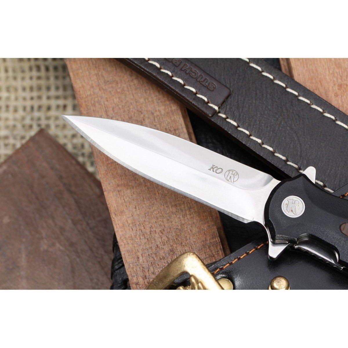 Складной нож КО, сталь AUS8, рукоять пластик, эластрон в интернет-магазине art-steel.ru Складной нож КО, сталь AUS8, рукоять пластик, эластрон в интернет-магазине art-steel.ru, фото