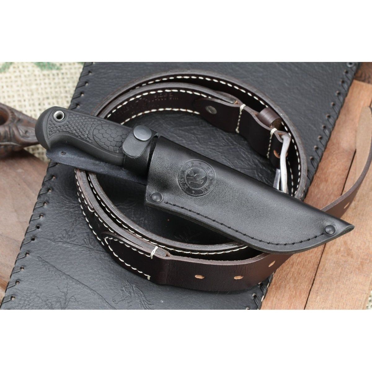 Охотничий нож Рыбный, сталь AUS8, рукоять эластрон в интернет-магазине art-steel.ru, фото